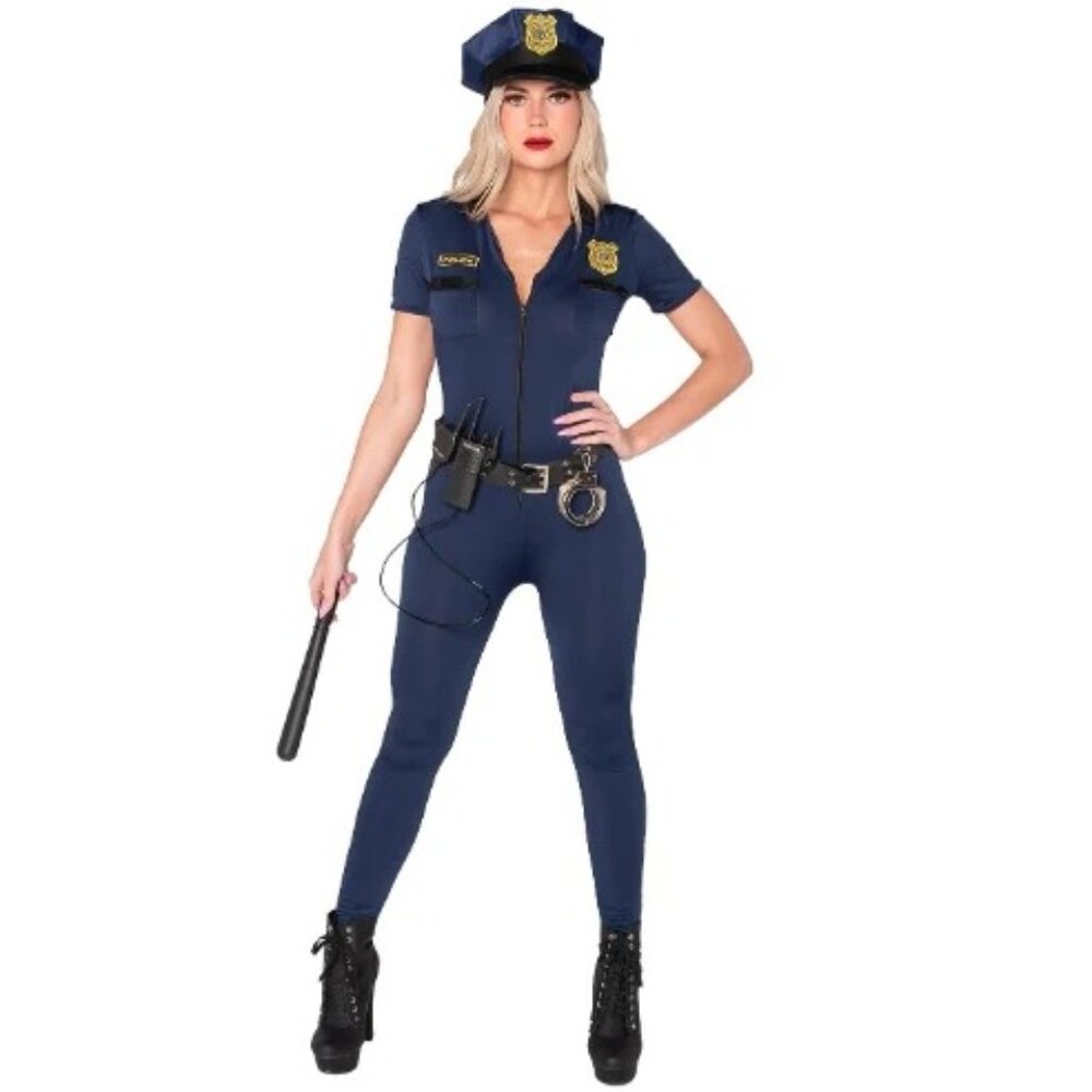 Spooktacular Creations Police Jumpsuit ONLY Costume – Size M - Picture 1 of 9